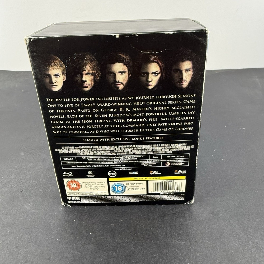 Game of Thrones The Complete Seasons 1-5 with all Episode Guides, Good Cond - Picture 7 of 8
